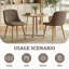 Velvet Dining Chairs With Wooden Legs Set Of 4-206183661-211647614