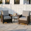 Coussins profonds pour fauteuil de patio intérieur/extérieur, 61 x 69 cm (24 x 27 po) - Résistants à l'eau-1753608521