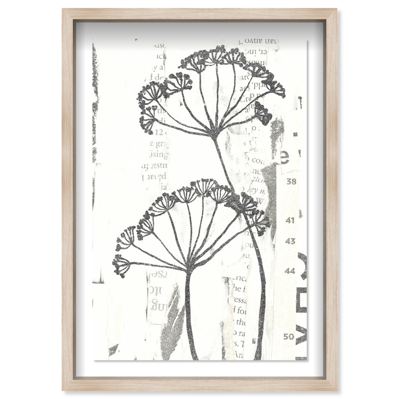 Botanical Shadow Shadowbox Floral & Botanical Print by Oliver Gal, Black Frame, 10 x 15, 16.5"H x 11.5"W