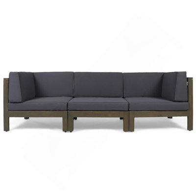 X-BACK 3 SEATER OUTDOOR SECTIONAL SOFA SET