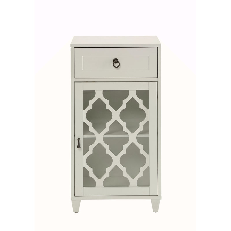 Ceara White Finish Accent Table