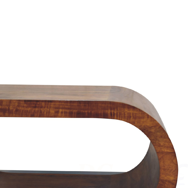 Amaya Coffee Table, Oval, Chestnut, Table