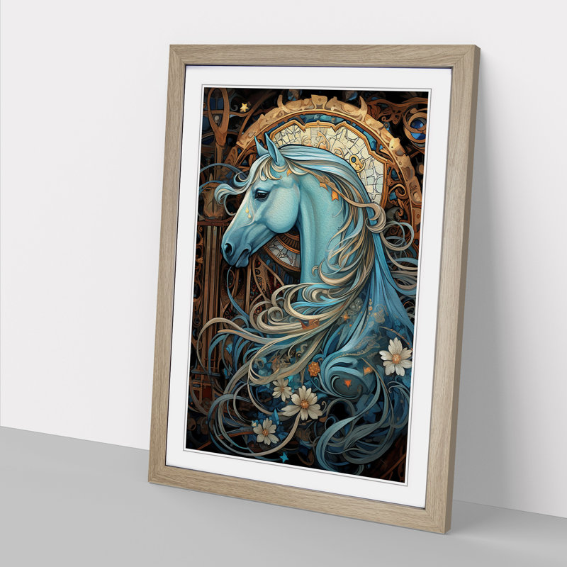 Horse Nouveau No.2 - Framed Print