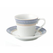 Latitude Run® Bivan Stackable Espresso Cup and Saucer
