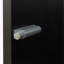 Armoire latérale noire avec lampe à bande en aluminium et grand espace de rangement-752293913