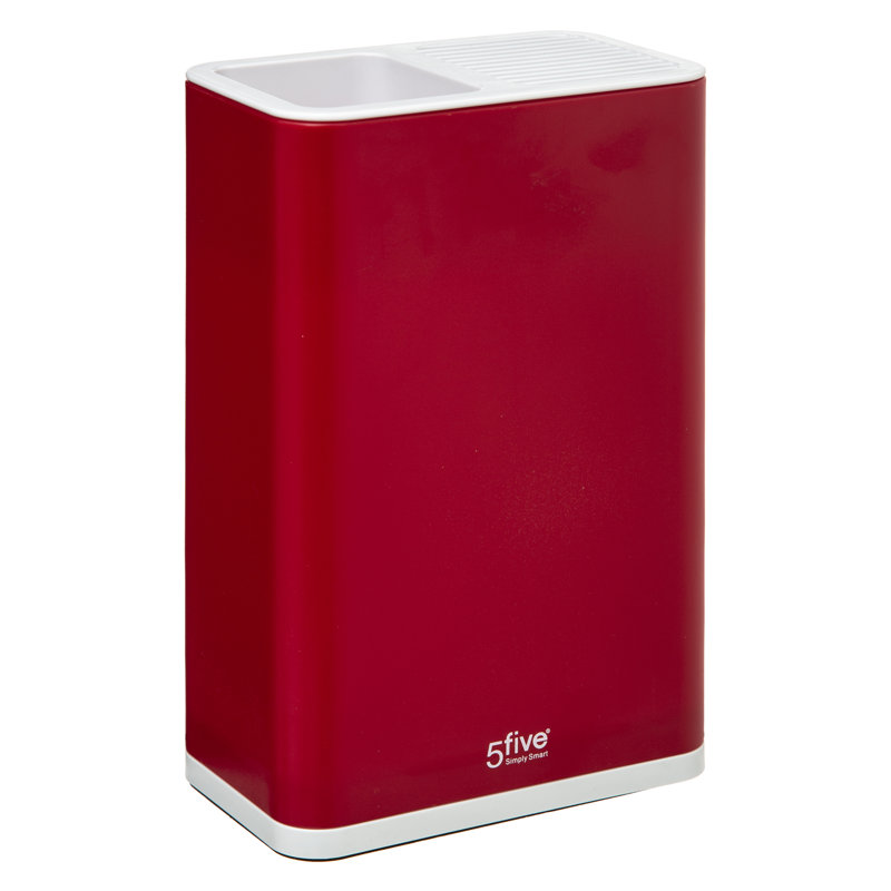 Symple Stuff Bedale 12 Slot Knife Block, Red