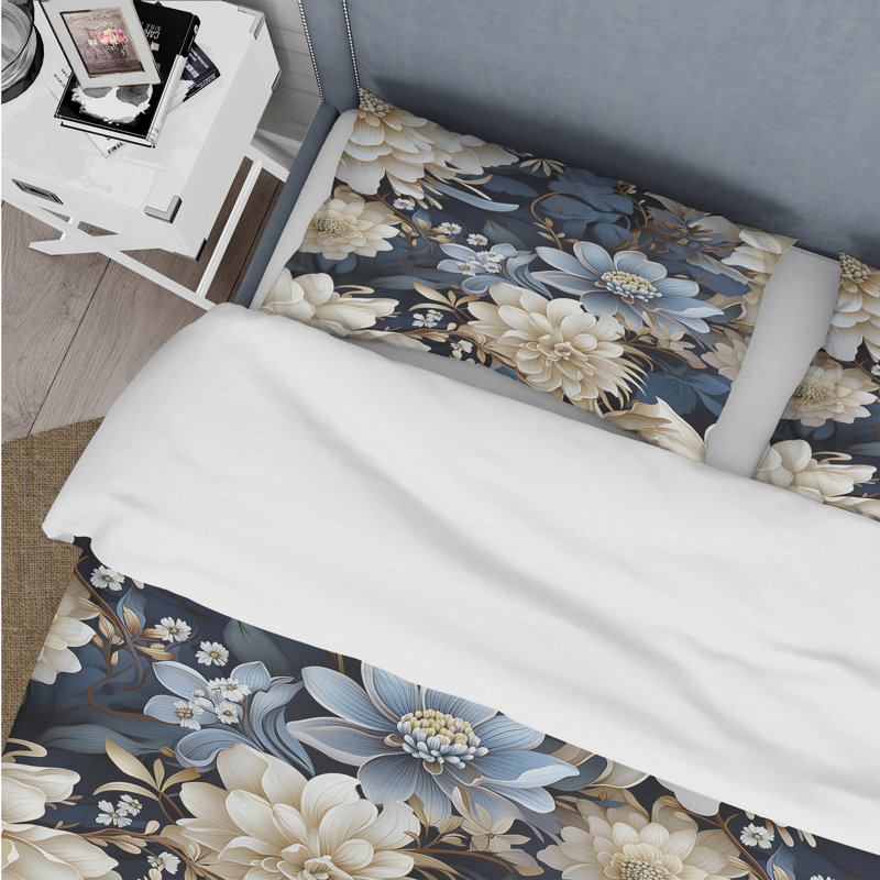 Ensemble de housse de couette Serene, Housse de couette simple + 1 taie décorative stan