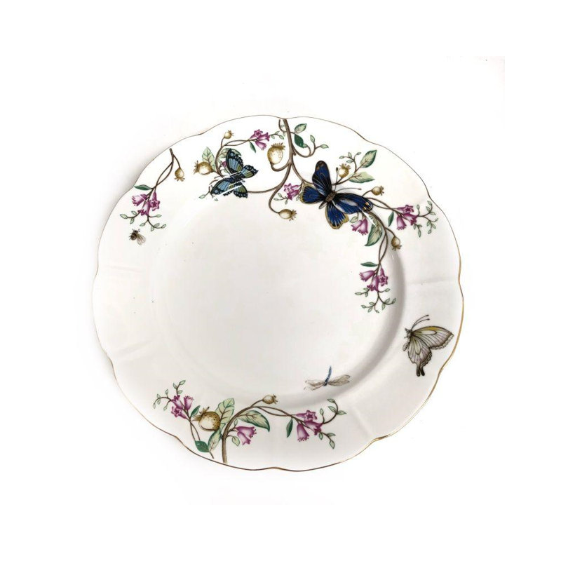 Assiette décorative papillon