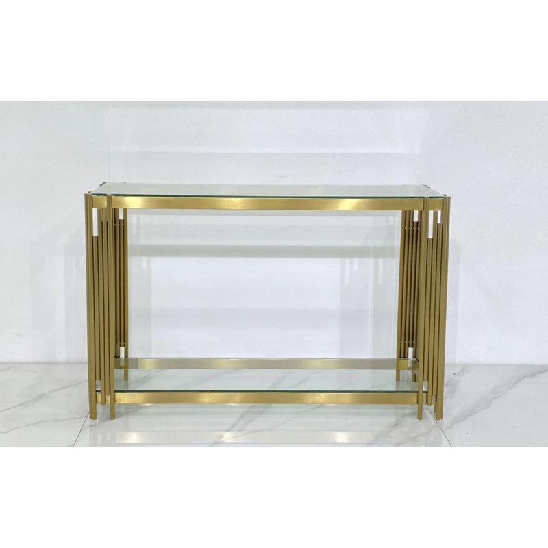 Merida Glass Console Table