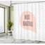 Ensemble de rideau de douche hello et crochets-44328600