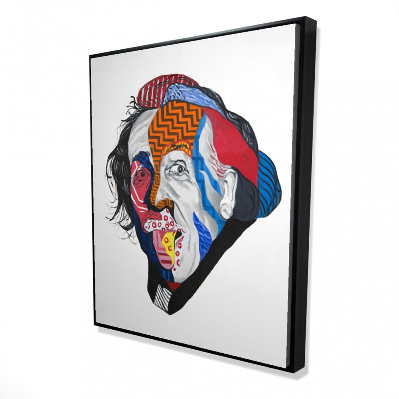 Abstract Albert Einstein Print On Canvas