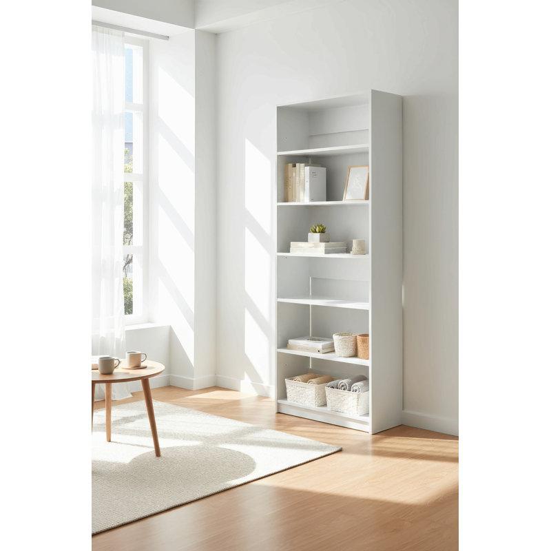 Penderie 32 "en bois blanc avec cinq tablettes
