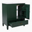 Ensemble de meuble-lavabo 60 po avec lavabo double 60 po, 2 armoires avec porte et 2 tiroirs, vert-2084251088