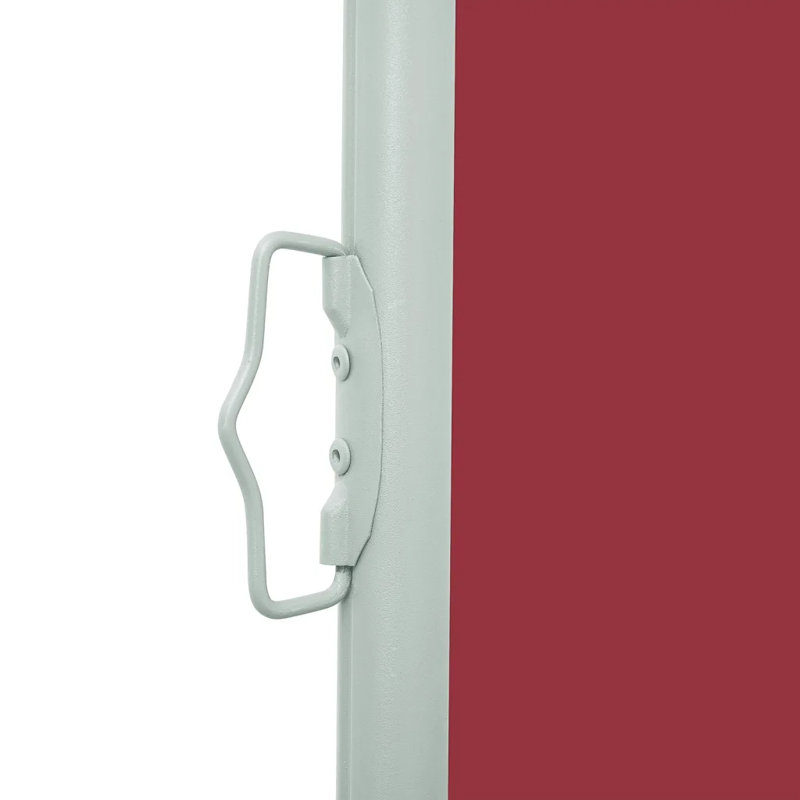 Dakota Fields 500cm W x 0cm D Fabric Cover Motorised Retractable Side Awning, Red