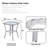 20 inch Patio Side Table, Outdoor Patio Wicker Square End Table Double Storage Layer, All-Weather Rattan Coffee Tables Porch Furniture for Backyard Poolside Garden-125119946