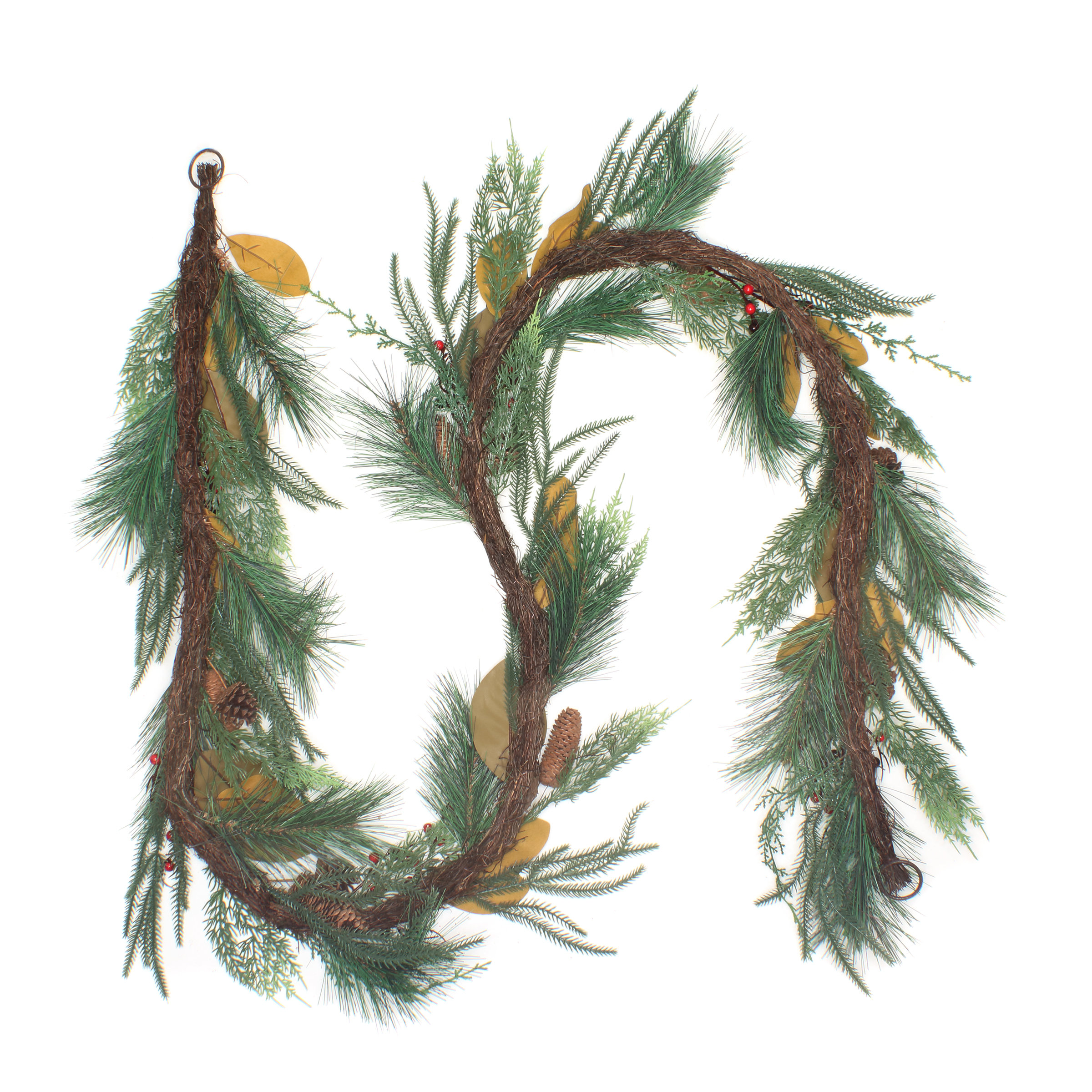 108'' in. Faux Garland