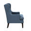 Chaise d'appoint bleue avec structure en contreplaqué et housse de siège amovible en tissu-930269822