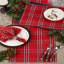 Ensemble de 4 serviettes de table Red