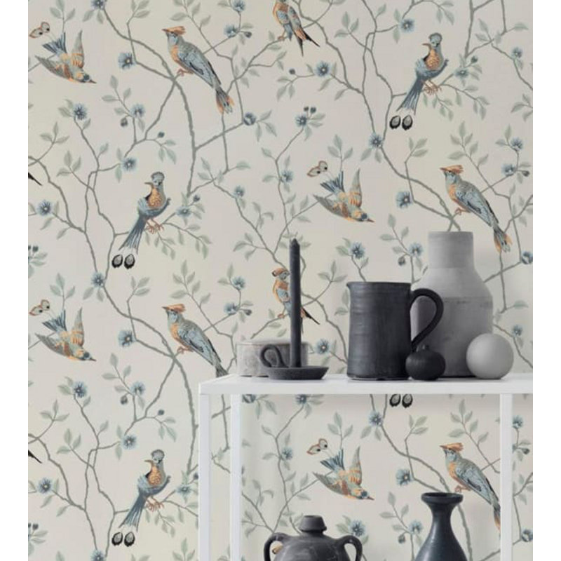 Kolonin Floral Wallpaper Roll, Sandstone