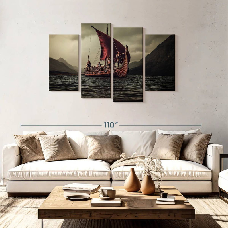 Mehar Viking Boat, 48"H x 75"W