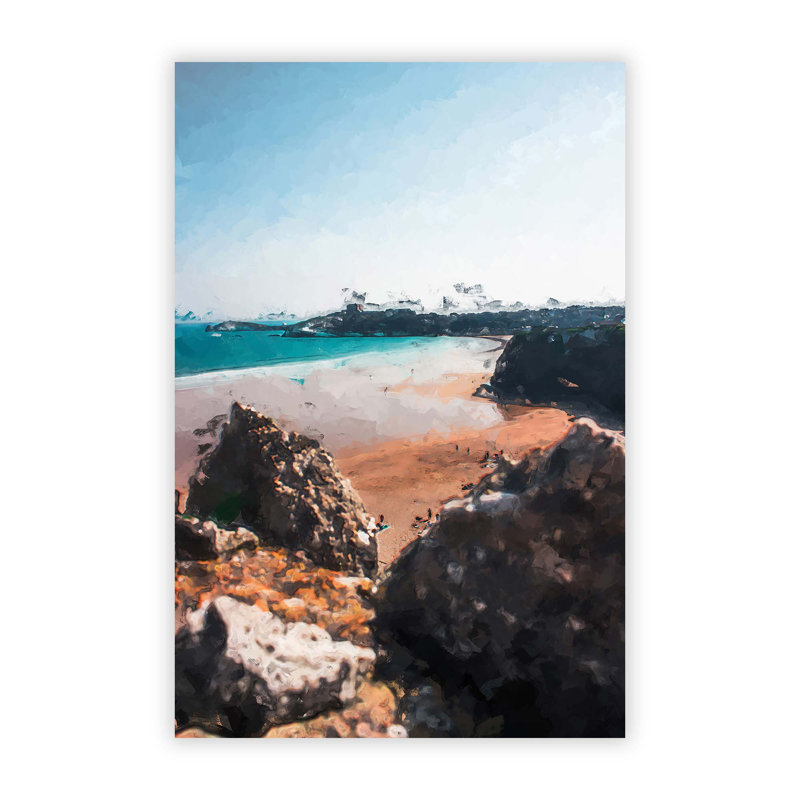 Tolcarne Beach in Newquay - Frameless Print, 42 cm H x 29.7 cm W