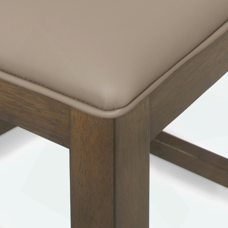 Charming Farmhouse Upholstered Wood Counter Stools Set For Stylish Spaces