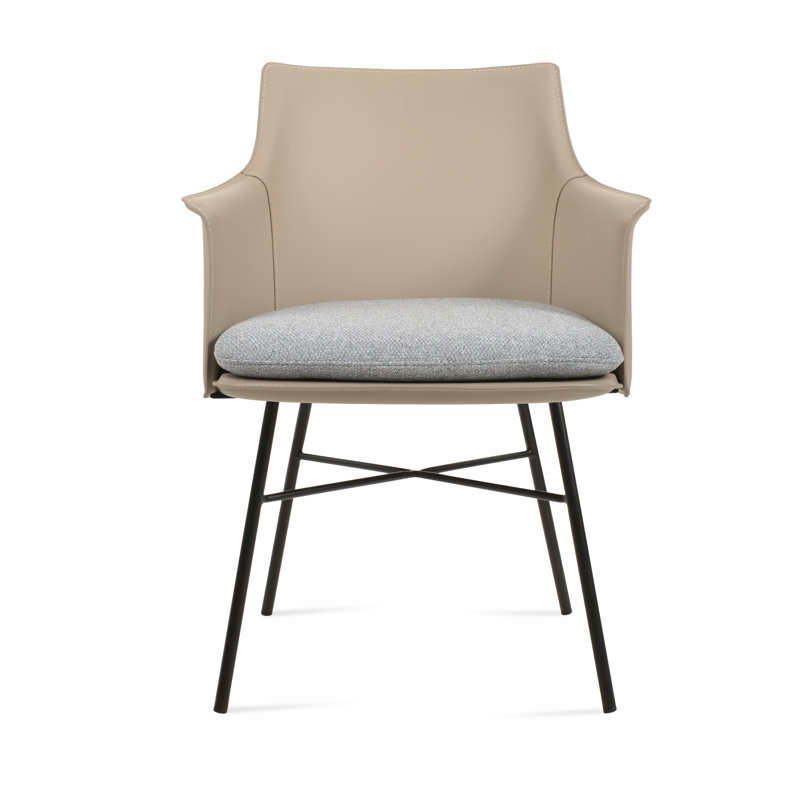 Briancon Cross Chair, Os, Noir