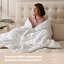 Silentnight Luxury Natural Wool Lightweight Duvet Temperature Regulating with Pure Cotton Cover-98669288