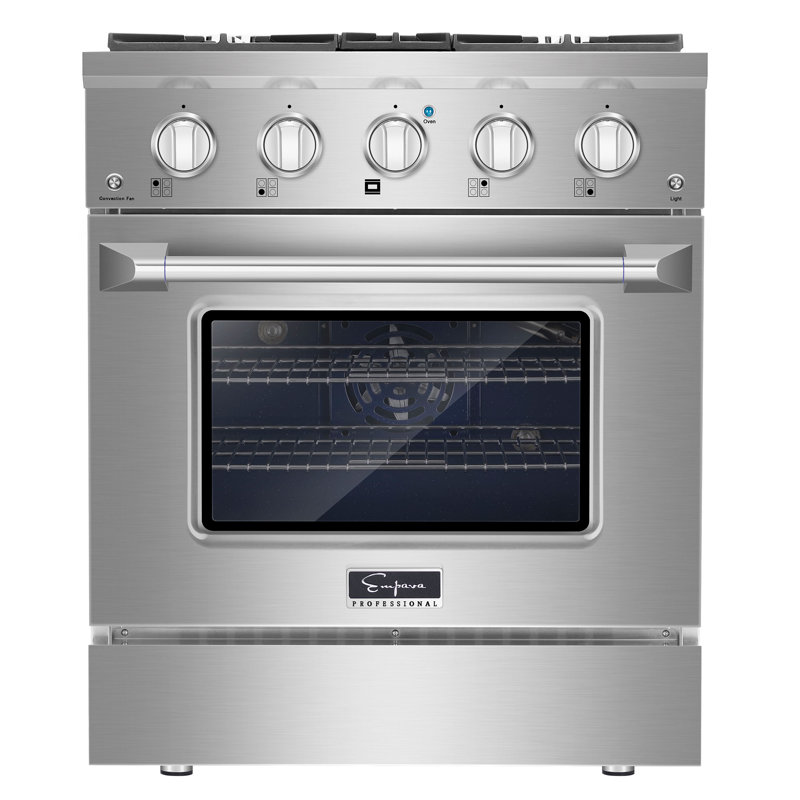 Empava 30" 4.2 Cubic Feet Slide-In Range
