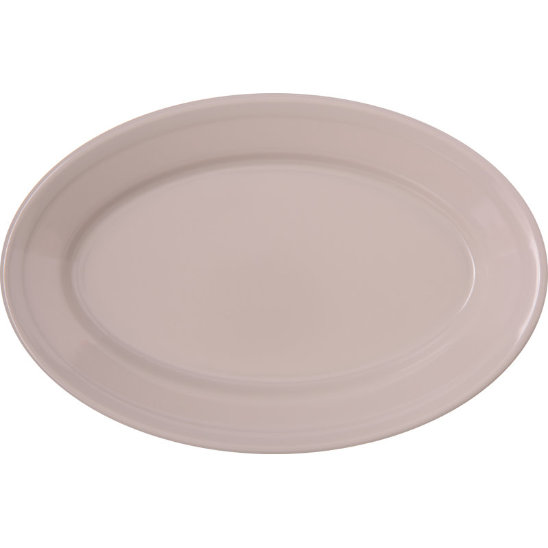 Plateau ovale en mélamine Dallas Ware®, l 6,25 po x P 9,25 po, Os
