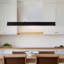 Luminaire suspendu linéaire de cuisine 1 lumière avec détails en bois-1135340745-1124566058
