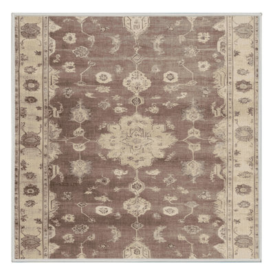 Tapis beige surteint lavable à la machine