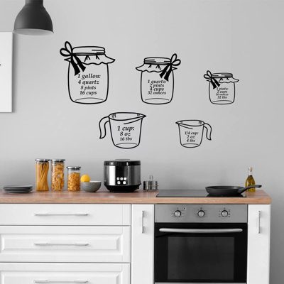 5PIECEMCD Abstract Non-Wall Damaging Wall Decal