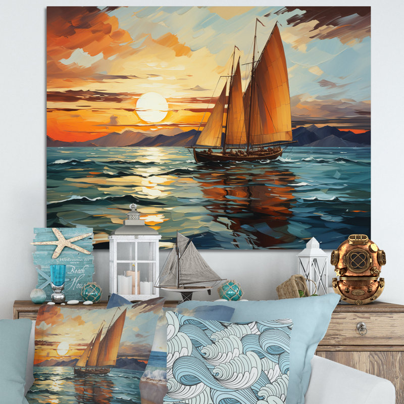 Impression sur toile Iolanta, H 16 po x l 32 po x P 1 po, Toile tendue