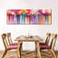 «Flowers Paint Drip» sur toile-1319065757