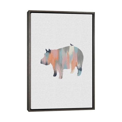 Pastel Hippo - impression d'art graphique