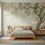 Décoration murale aquarelle en forme de fleur de pétale d'arbre amovible-1346564004-1346563677