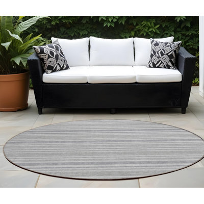 Tapis d'intérieur rond 8 po
