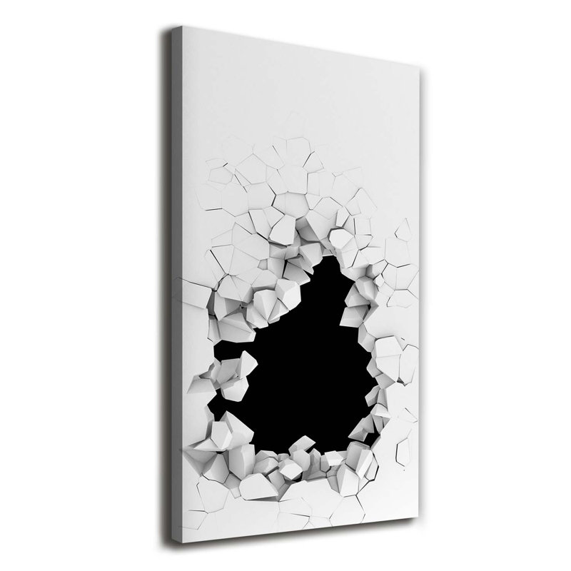 A Hole In The Wall - Wrapped Canvas Print