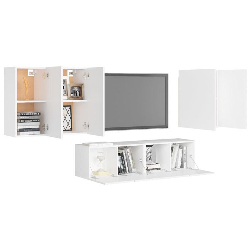 Goldina Unfinished Floating Entertainment Centre for TVs up to 88", White