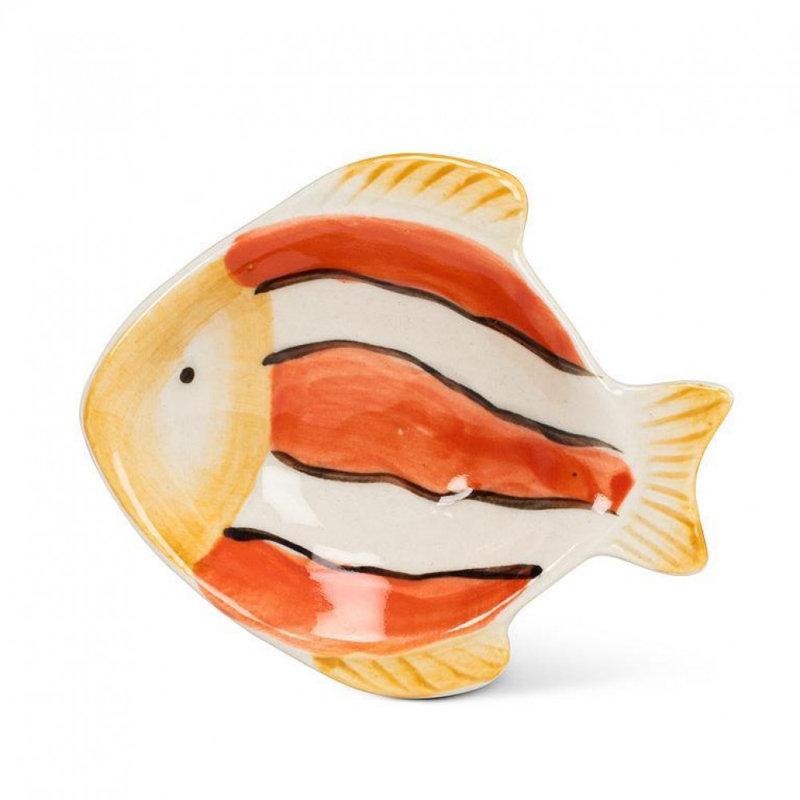 Plat à poisson rayé