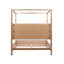 Emmalyn Solid Pine Wood Panel Bed, Everest Cream, Eastern King-2010363496