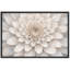 Œuvre de dahlia blanc doux doux, gros plan, images de chambre à coucher florales élégantes, impression sur toile encadrée-131654743-131654748