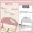 Twin Boucle Bed Frame with Soft Pink Arch Headboard, Kids Slat Platform, Easy Assembly-117331905-117331907