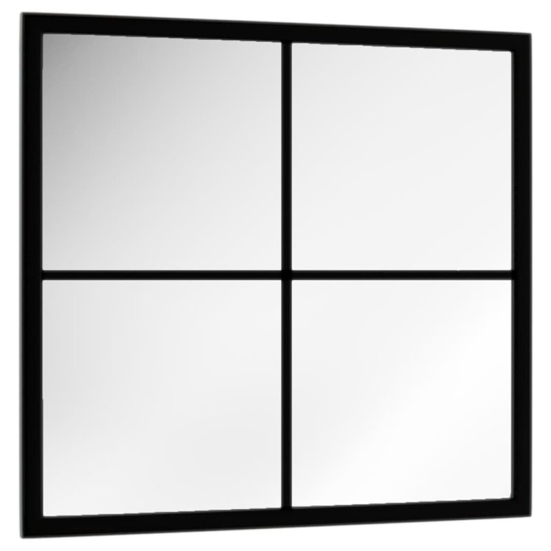 Mikayia Rectangular Metal Wall Mirror, 40cm H x 40cm W