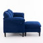 Canapé convertible convertible en L avec repose-pieds et rangement, canapé pour le salon, salon / chambre à coucher / bureau / petit espace-114197277
