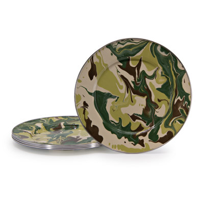 Camouflage 10.5'' Handmade Dinner Plate