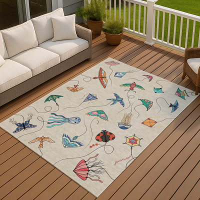 Machine Washable Indoor/Outdoor Chantille ACN2659 Kids Rug