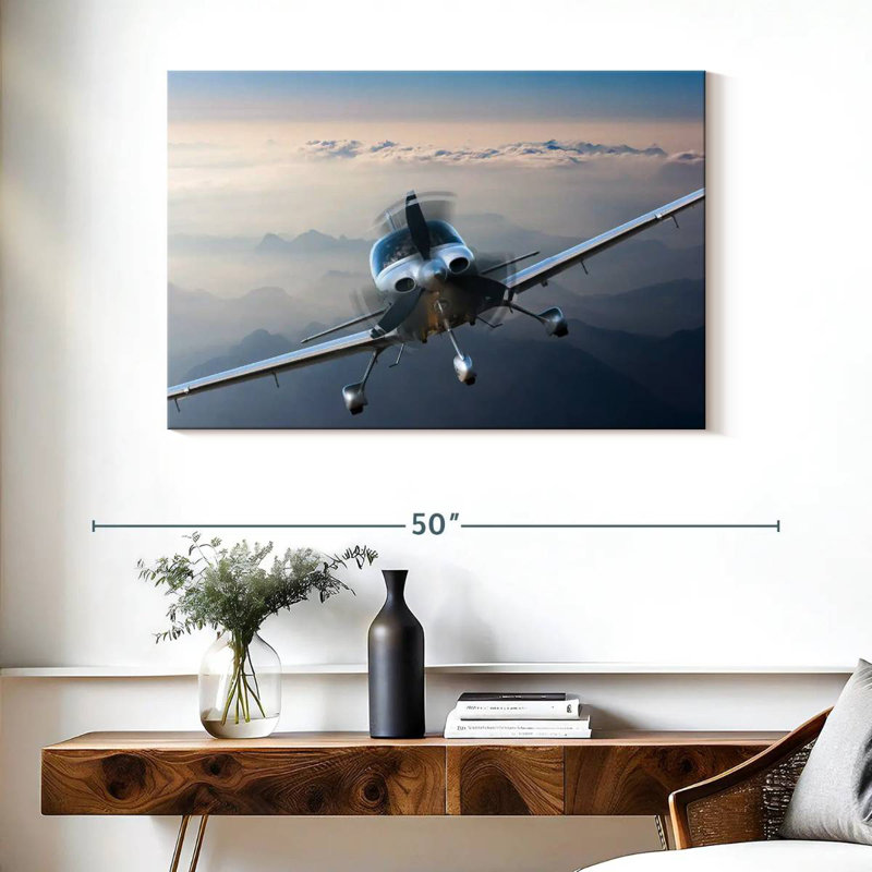 Mehar Private Propeller Plane, 26" H x 39" W