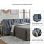 Canapé modulaire rembourré 6 pièces Ikumi-90630248-90630247